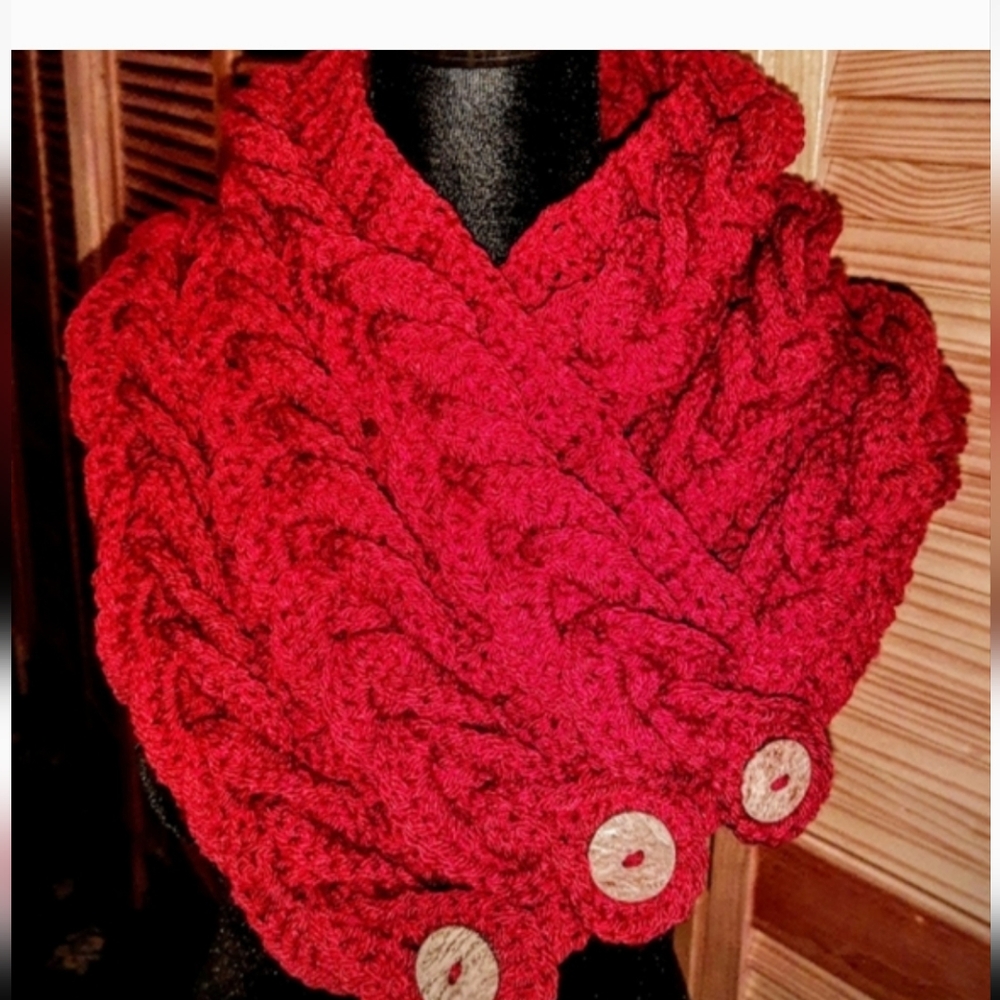 ‼️HOST PICK‼️Crochet Braided Scarf and Ear Warmer Set Made  To Order Any Color